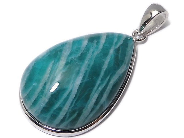 [Video][One of a kind] Amazonite AAA- Pendant Silver925 NO.207