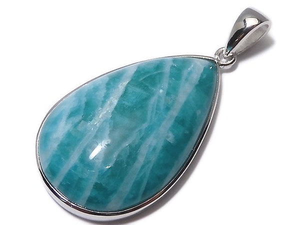 [Video][One of a kind] Amazonite AAA- Pendant Silver925 NO.208