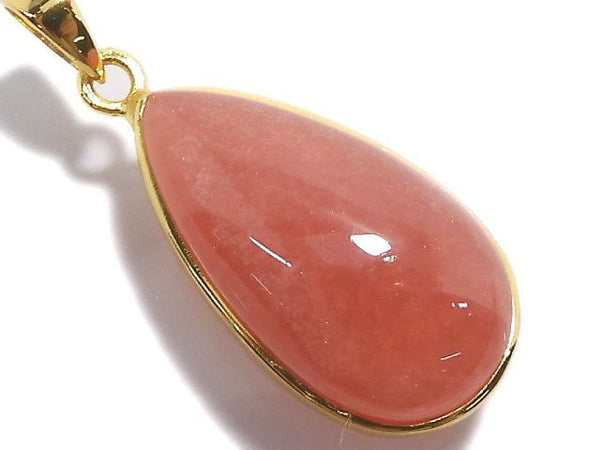 [Video][One of a kind] Rhodochrosite AAA Pendant 18KGP NO.34