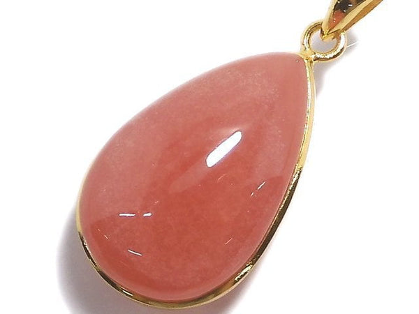 [Video][One of a kind] Rhodochrosite AAA Pendant 18KGP NO.37