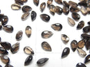 [Video]High Quality Smoky Quartz AAA Loose stone Pear shape Faceted 5x3mm 10pcs