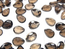 [Video]High Quality Smoky Quartz AAA Loose stone Pear shape Faceted 7x5mm 10pcs