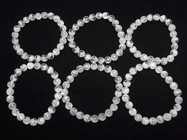 白雪幽靈圓珠 8mm 1串 (手鍊)