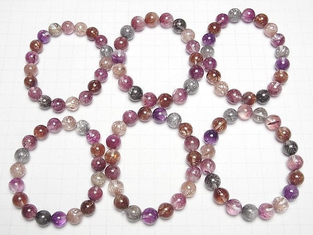 [Video] Multicolor Cracked Crystal Round 10mm-11mm Bracelet