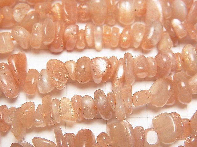 Orange Moonstone AA++ Chips (Small Nugget) 1strand beads (aprx.15inch/37cm)