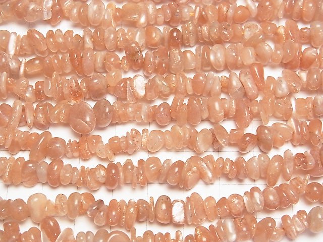 Orange Moonstone AA++ Chips (Small Nugget) 1strand beads (aprx.15inch/37cm)