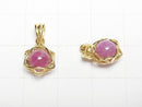 [Video] Ruby AA++ 6mm Ball Star Pendant 18KGP 1pc