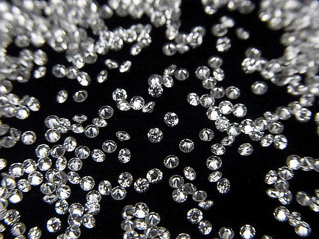 [Video] Lab-grown Diamond Round Faceted 1x1mm [Clear] 5pcs