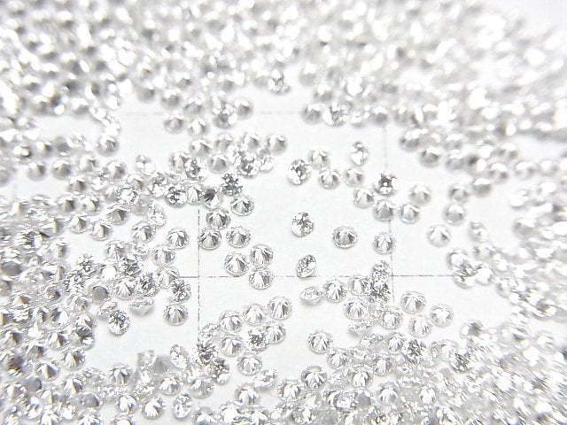 [Video] Lab-grown Diamond Round Faceted 1x1mm [Clear] 5pcs