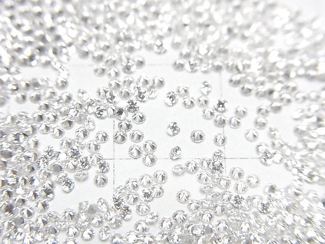 [Video] Lab-grown Diamond Round Faceted 1x1mm [Clear] 5pcs