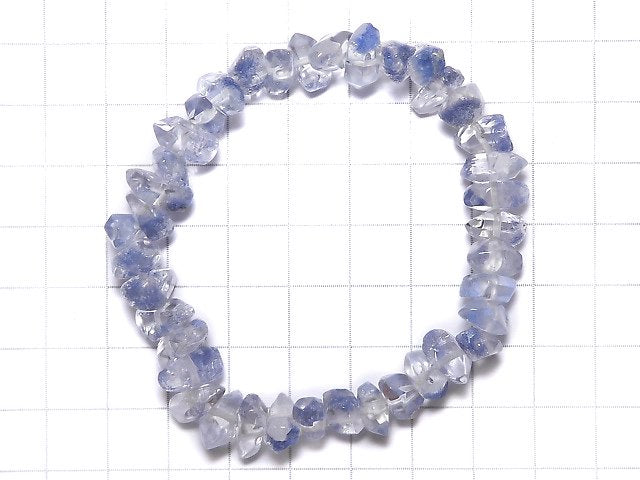 [Video][One of a kind] Dumortierite in Quartz Nugget Bracelet NO.104