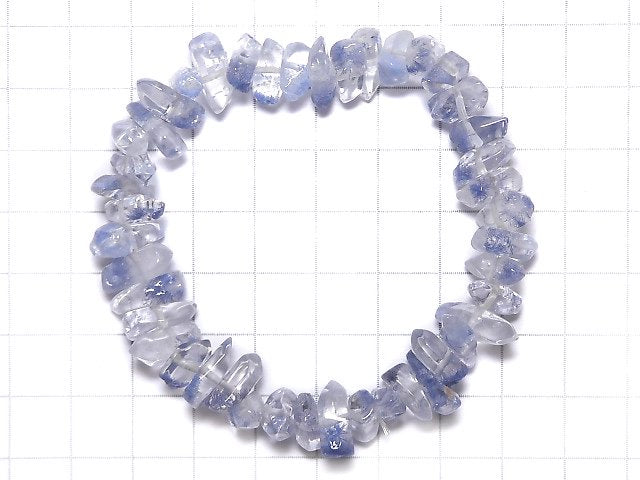 [Video][One of a kind] Dumortierite in Quartz Nugget Bracelet NO.107