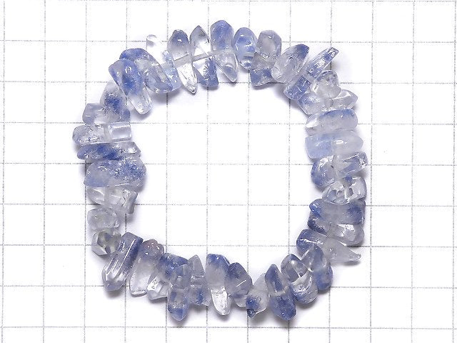 [Video][One of a kind] Dumortierite in Quartz Nugget Bracelet NO.110