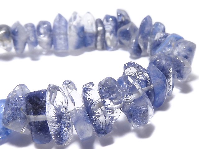 [Video][One of a kind] Dumortierite in Quartz Nugget Bracelet NO.120