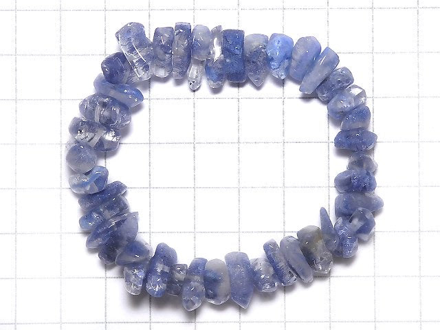 [Video][One of a kind] Dumortierite in Quartz Nugget Bracelet NO.120