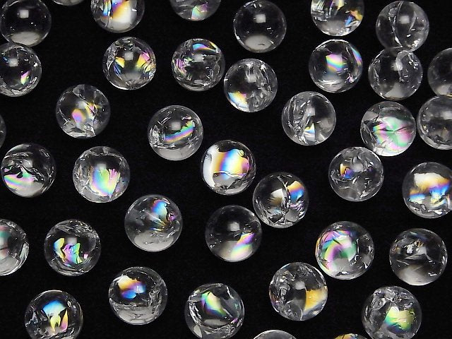 [Video] Iris Quartz (Rainbow Quartz) AAA- Sphere, Round 10mm 3pcs