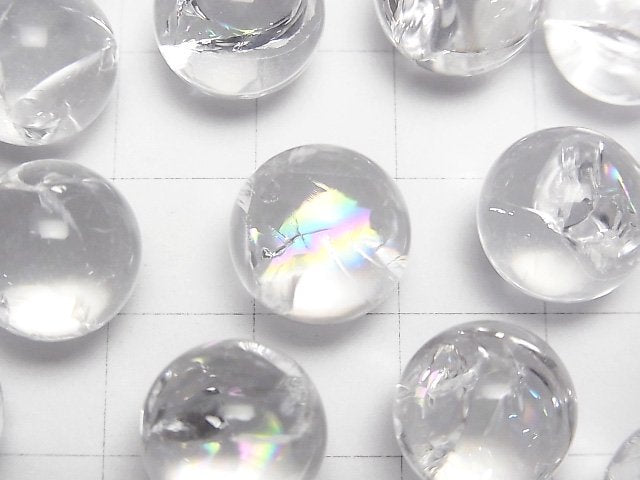 [Video] Iris Quartz (Rainbow Quartz) AAA- Sphere, Round 12mm 3pcs