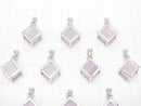 [Video] Kunzite AA++ Dice Pendant 13x13mm Silver925 1pc