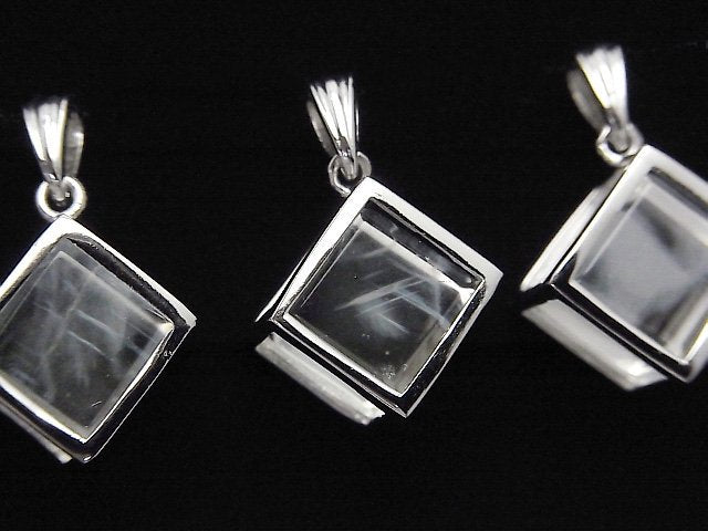 [Video] Angel Ladder Quartz Dice Pendant Silver925 1pc