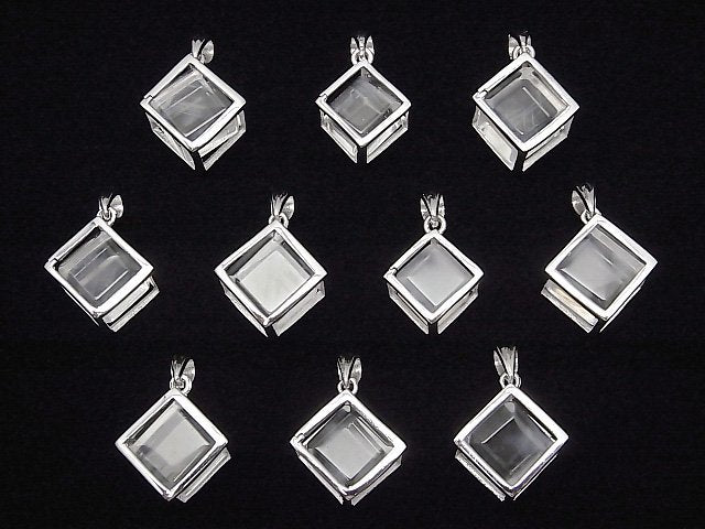 [Video] Angel Ladder Quartz Dice Pendant Silver925 1pc