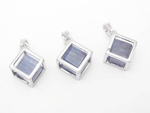 [Video] Kyanite AA++ Dice Pendant Silver925 1pc