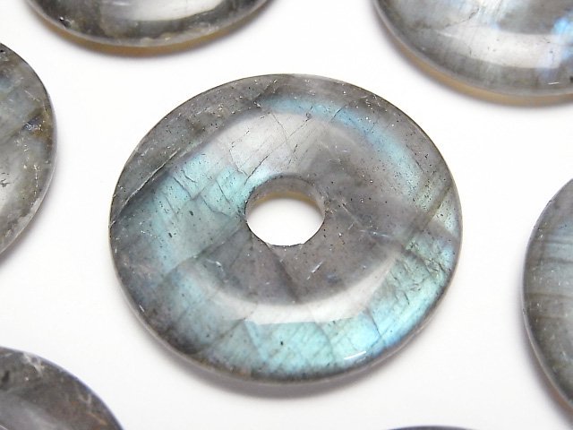 [Video] Labradorite AA+ Coin (donut) 30x30mm 1pc