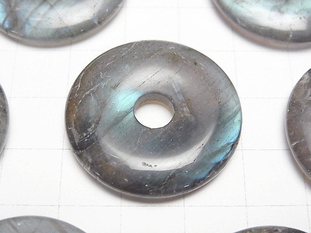 [Video] Labradorite AA+ Coin (donut) 30x30mm 1pc