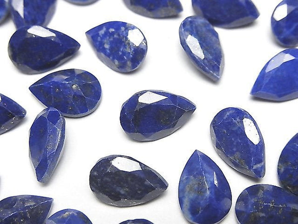 [Video]Lapislazuli AA++ Loose stone Pear shape Faceted 12x8mm 3pcs