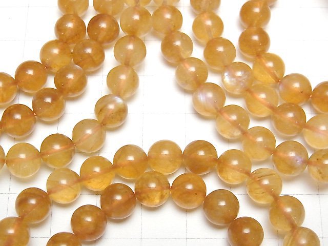 [Video] Plagioclase Moonstone AA++ Round 8mm Bracelet