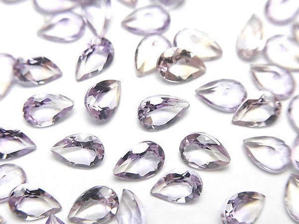 [Video]High Quality Amethyst x Citrine AAA Loose stone Pear shape Faceted 6x4mm 5pcs