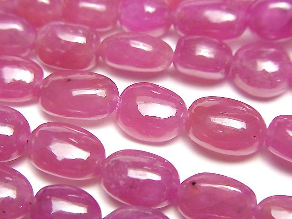 [Video]High Quality Ruby AAA- Nugget half or 1strand beads (aprx.9inch/24cm)