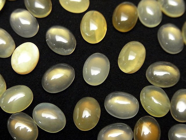 [Video] Yellow Opal AA++ Oval Cabochon 8x6mm 5pcs