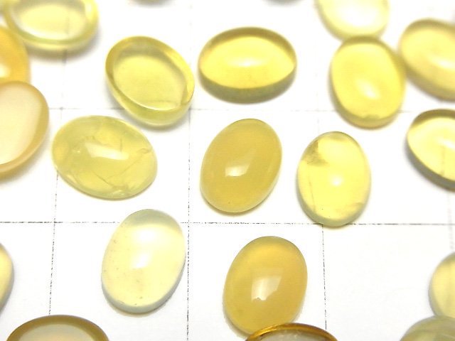 [Video] Yellow Opal AA++ Oval Cabochon 8x6mm 5pcs