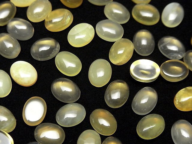 [Video] Yellow Opal AA++ Oval Cabochon 8x6mm 5pcs