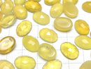 [Video] Yellow Opal AA++ Oval Rose Cut 14x10mm 2pcs