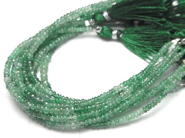 [Video]High Quality Emerald AAA Rondelle half or 1strand beads (aprx.5inch/12cm)