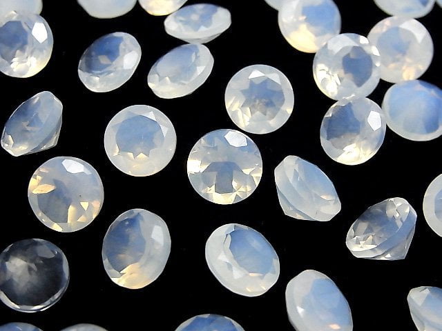 [Video]High Quality Moonlight Quartz AAA Round Faceted 10x10mm 1pc