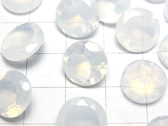 [Video]High Quality Moonlight Quartz AAA Round Faceted 12x12mm 1pc