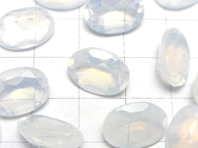 [Video]High Quality Moonlight Quartz AAA Oval Faceted 14x10mm 1pc