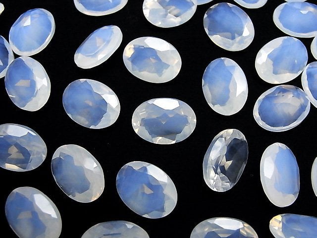 [Video]High Quality Moonlight Quartz AAA Oval Faceted 16x12mm 1pc