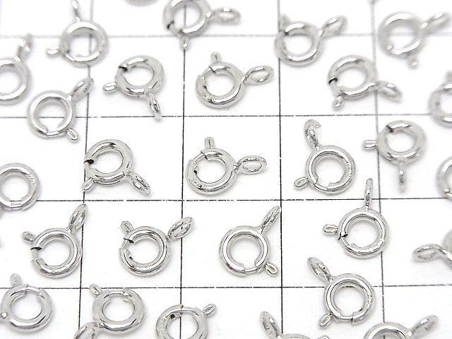 Silver925  Spring Ring [5.5mm]Rhodium Plated  NO.2 2pcs