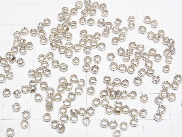 Karen Silver Roundel 3x3x2mm White Silver 10pcs