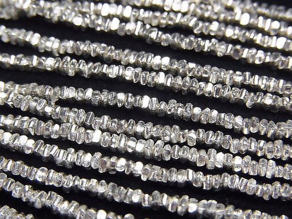 Karen Silver Chips (Discs) 1.5x1.5x1mm 1/8 or 1strand beads (aprx.26inch/66cm)