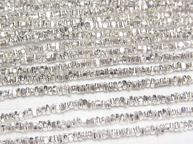 Karen Silver Chips (Discs) 1.5x1.5x1mm 1/8 or 1strand beads (aprx.26inch/66cm)