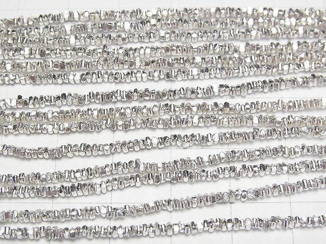 Karen Silver Chips (Discs) 1.5x1.5x1mm 1/8 or 1strand beads (aprx.26inch/66cm)