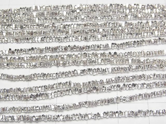 Paillettes Karen Argentées (Disques) 1,5 x 1,5 x 1 mm, 1/8 ou 1 fil de perles (environ 66 cm)