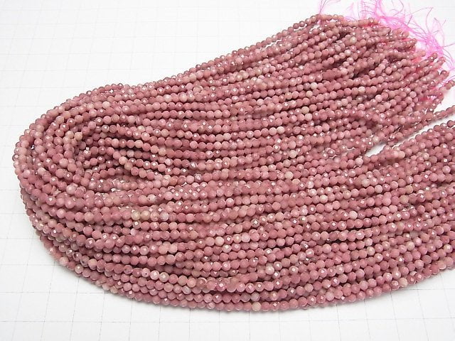 [Video]High Quality! Siliceous Schist AAA- Faceted Round 3mm 1strand beads (aprx.15inch/37cm)