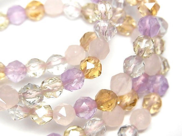 [Video]High Quality Mixed Stone AAA Star Faceted Round 6mm Bracelet