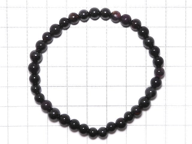 [Video][One of a kind] Sugilite AAA Round 6mm Bracelet NO.201