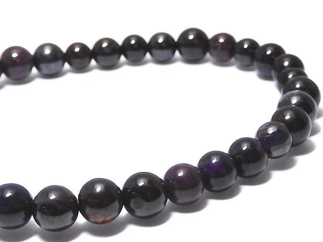 [Video][One of a kind] Sugilite AAA Round 6mm Bracelet NO.202